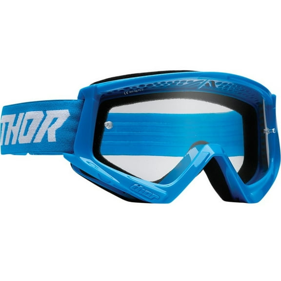 Thor Combat Racer Youth MX Offroad Goggles w/Clear Lens Blue/White