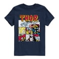 thumbnail image 1 of Thor - Comic Strip - Youth Boys Short Sleeve Graphic T-Shirt, 1 of 4