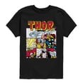 thumbnail image 1 of Thor - Comic Strip - Youth Boys Short Sleeve Graphic T-Shirt, 1 of 4