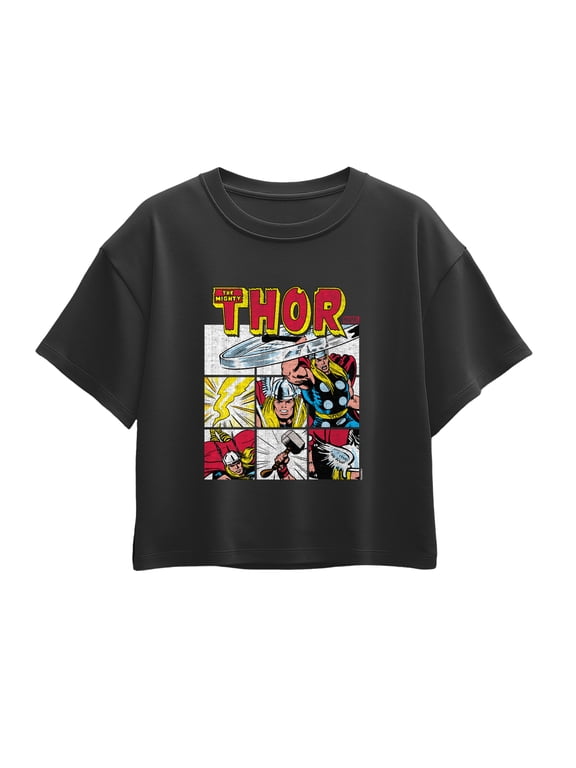 - Comic Strip Girls' Short Sleeve Boxy Graphic T-Shirt