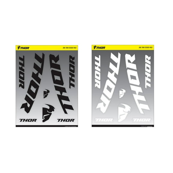 Thor Decal Sheets Bike Trim Sticker Pack White/Black