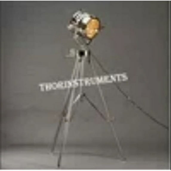 Thor Designer Nautical Tripod Lamp Steel with Chrome Finish Theater Spot Light Searchlight Stand Home Decor Gift