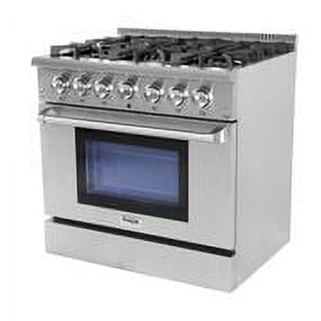 Thor HRG3618U 36 in. 6 Burner Gas Range Without Griddle