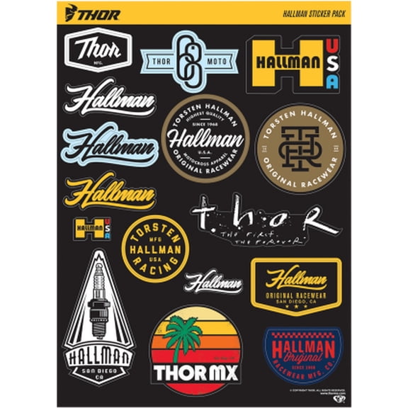 Thor Hallman Decal Sheet Multicolor