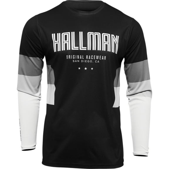 Thor Hallman Differ Draft MX Offroad Jersey, Size XL, Black/White (Men's)