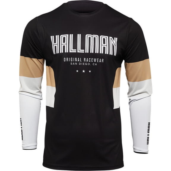 Thor Hallman Differ Draft Mens MX Offroad Jersey Black/Latte XXL