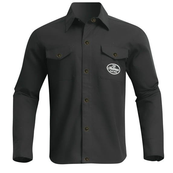 Thor Hallman Mens Motorcycle Riding Overshirt Black LG