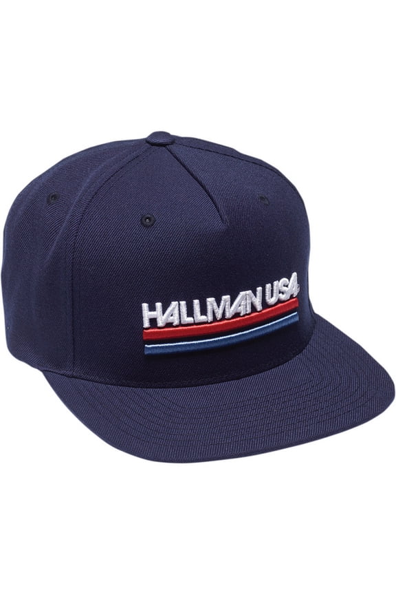 Hallman USA Snapback Hat Navy