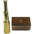 thumbnail image 2 of REDSKY TRADER 6 Inch Brass Telescope - Nautical Spyglass With Leather Case Pirate Style 2 of 12