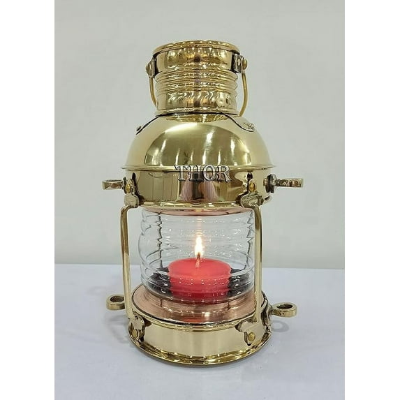 Thor Instruments Anchor Candle Lamp,Vintage Marine Lantern, Nautical Ship Candle lamp Boat Lantern Hanging lamp Home Decor