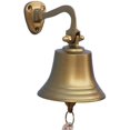 thumbnail image 1 of Thor Instruments Antique Brass Ship's Bell, Nautical Decor, 6 Inch, 1 of 5