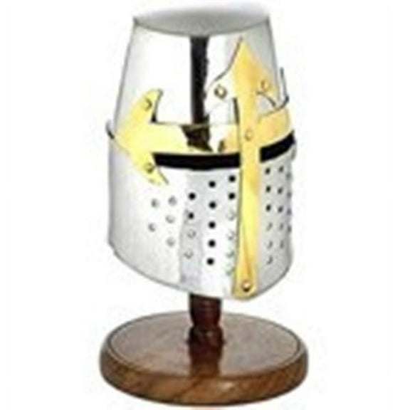 Thor Instruments  Armor Knights Helmet (Crusader) w/Stand - Mini Helmet Rustic Vintage Home Decor Gifts