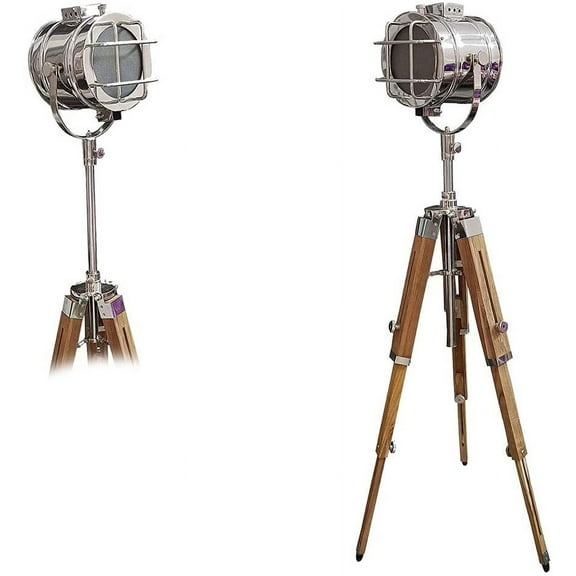 Thor Instruments Beautiful Nautical Searchlight Vintage Model Theme Spotlight Floor lamp W/ Tripod Home & Office Decor