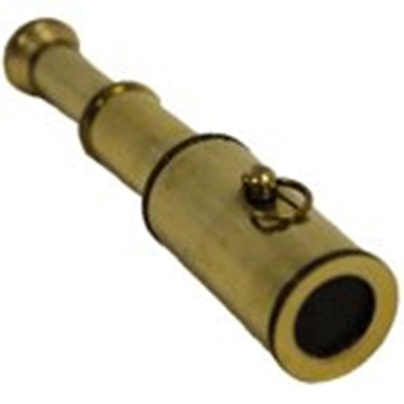 Thor Instruments Co 3" Handheld Brass Telescope - Pocket Sized Scope - Nautical Decor Toy Rustic Vintage Home Decor Gifts