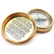 Thor Instruments Co. Robert Frost Brass Poem Compass-Pocket Compass with Leather Case