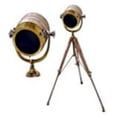 thumbnail image 1 of Thor Instruments Hollywood Designer Nautical Solid Wood Spotlight With Floor Natural Wood Tripod Stand Lamp Gift, 1 of 1