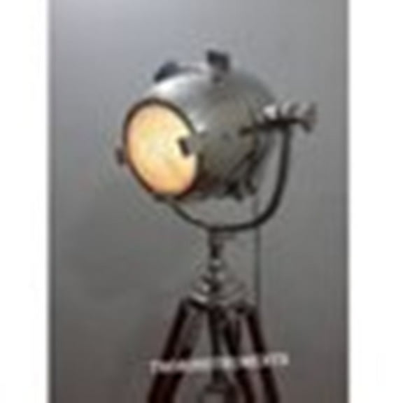 Thor Instruments Industrial Hollywood Spot Searchlight Studio Floor Lamp W/Heavy Wooden Tripod Stand Home Decor Rustic Vintage Home Decor Gifts