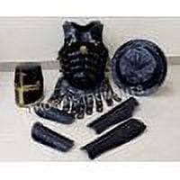 Thor Instruments Medieval Knights Crusader Armor Helmet Muscle Jacket Leg & Arm Guard & Shield Rustic Home Decor Gift