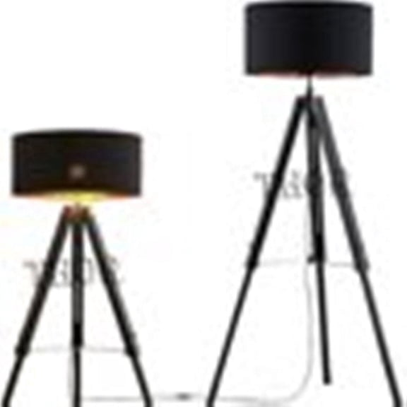 Thor Instruments Nautical Beautiful Grey Wooden Tripod Floor Lamp Without Shade Home Decor Gift