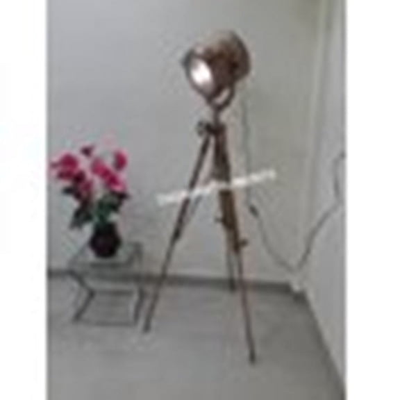 Thor Instruments Nautical Wooden Floor Lamp Searchlight Vintage Home Decor Studio Lamp Gift Item