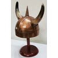 Thor Instruments Spiked Viking Helmet with Natural Horns Medieval King Armor Helmet Halloween Costume Home Decor Gift