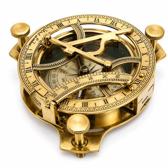 Thor Instruments Sundial Compass with Adjustable Legs