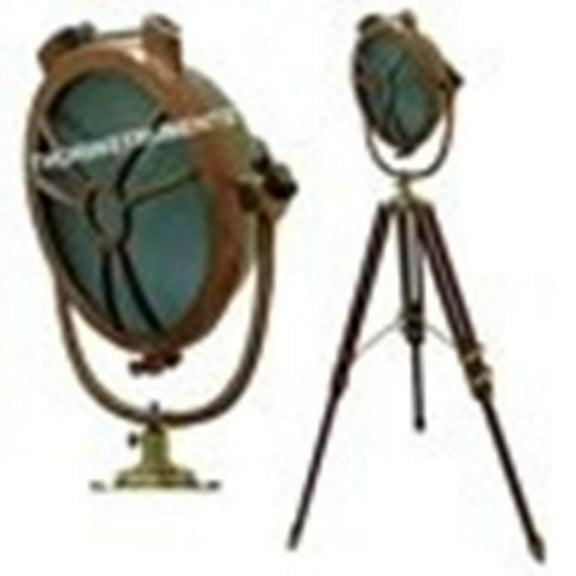 Thor Instruments Vintage Decorative Antique Nautical Royal Spot Light Tripod Floor Lamp Office Decor Gift