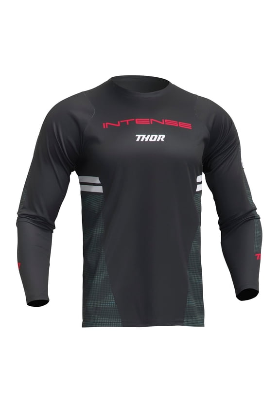 Intense Assist Berm Mens LS MTB Mountain Bike Jersey Black/Camo LG