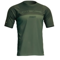 Thor Intense Assist Censis Mens SS MTB Mountain Bike Jersey Green LG
