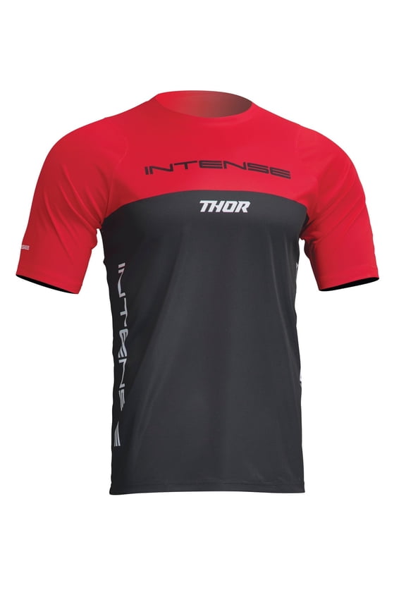Intense Assist Censis Mens SS MTB Mountain Bike Jersey Red/Black LG