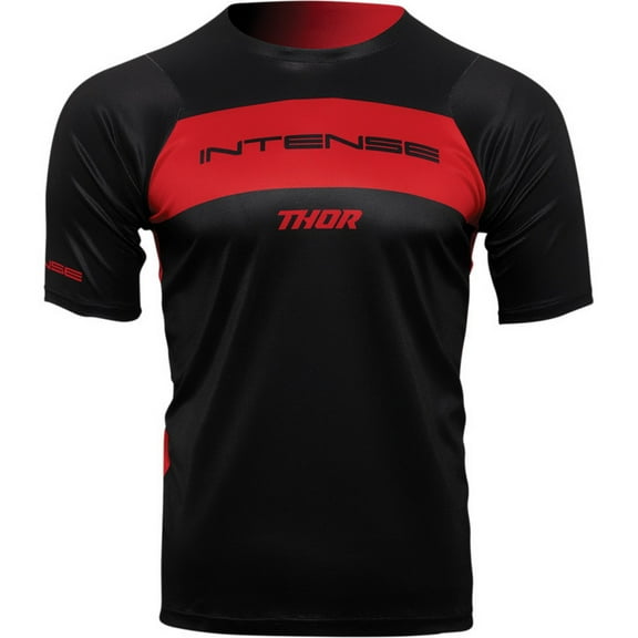Thor Intense Assist Dart Mens MTB Mountain Bike Jersey Black/Red XS