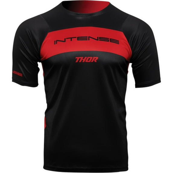 Thor Intense Assist Dart Mens MTB Mountain Bike Jersey Black/Red XS
