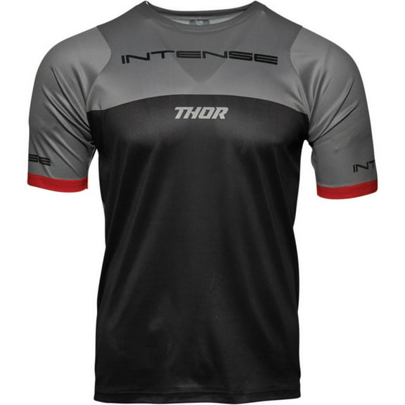 Thor Intense Assist Dart Mens MTB Mountain Bike Jersey Gray/Black MD