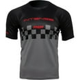 thumbnail image 1 of Thor Intense Durable Men Mountain Bike Jersey, Polyester Black/Gray, 1 of 2