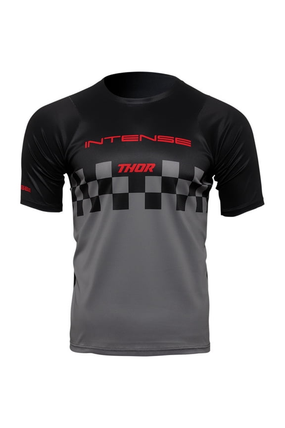 Intense Chex Mens MTB Mountain Bike Jersey Black/Gray XS