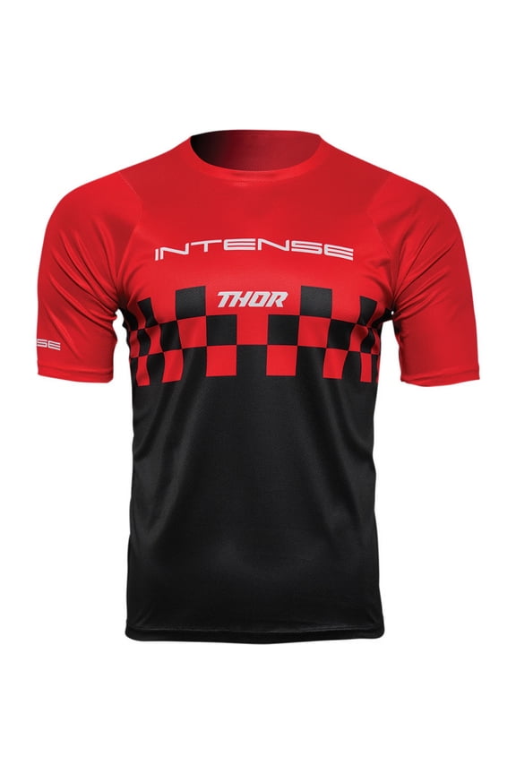 Intense Chex Mens MTB Mountain Bike Jersey Red/Black MD