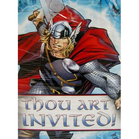Thor Invitations with Envelopes 8 Count