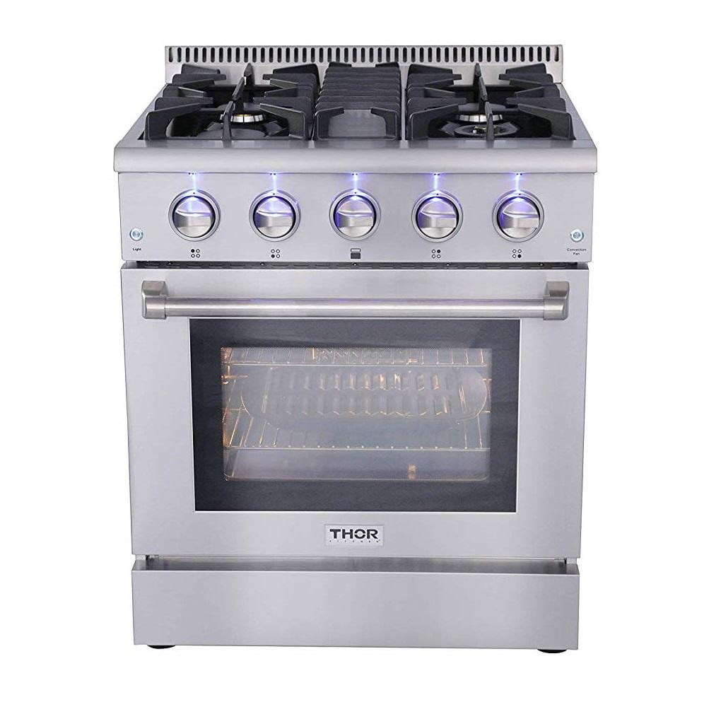 Thor Kitchen 30 inch 4.2 cu. ft. Freestanding Professional 4 Burners