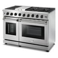 thumbnail image 1 of Thor Kitchen 48 Inch 6 Burner Gas Range Double Oven, Stainless Steel, 1 of 10