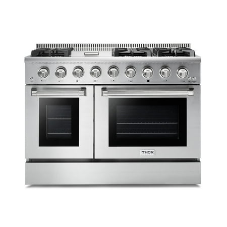 Thor Kitchen - 6.7cu ft Freestanding  Double Oven Convection Gas Range - Stainless steel