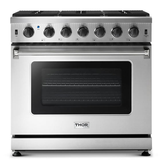 Thor Kitchen Lrg3601ulp Liquid Propane Propane 36" 6.0 Cu. Ft. Single Oven Professional