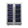thumbnail image 1 of Thor Kitchen TBC2401DI 24 in. 21 Bottles & 95 Cans Indoor Independent Dual Zone Wine Cooler, 1 of 9
