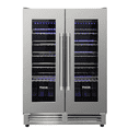 thumbnail image 1 of Thor Kitchen Twc2402 42 Bottle Dual Zone French Door Built-In Wine Cooler - Stainless, 1 of 5
