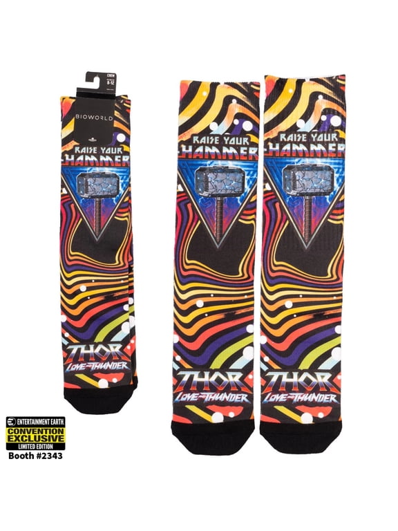 Thor: Love and Thunder Raise Your Hammer Socks - Convention Exclusive