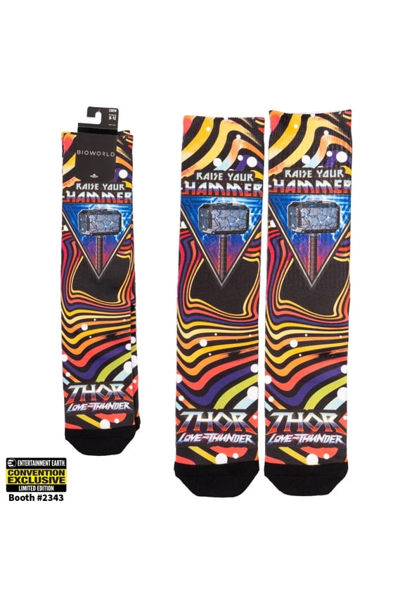 Thor: Love and Thunder Raise Your Hammer Socks - Convention Exclusive