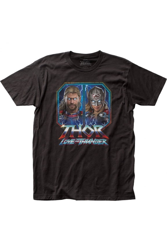 Love and Thunder The Mighty Thor and Jane Foster T-Shirt-Small
