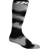 Thor MX Camo Youth Socks Gray and White Lightweight Durable Motorcycle Boots 1-6 for Youth