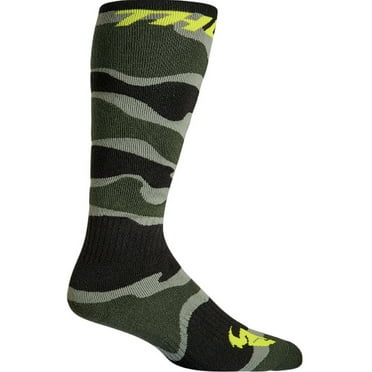 Thor MX Camo Youth Socks Green/acid 1-6 USA