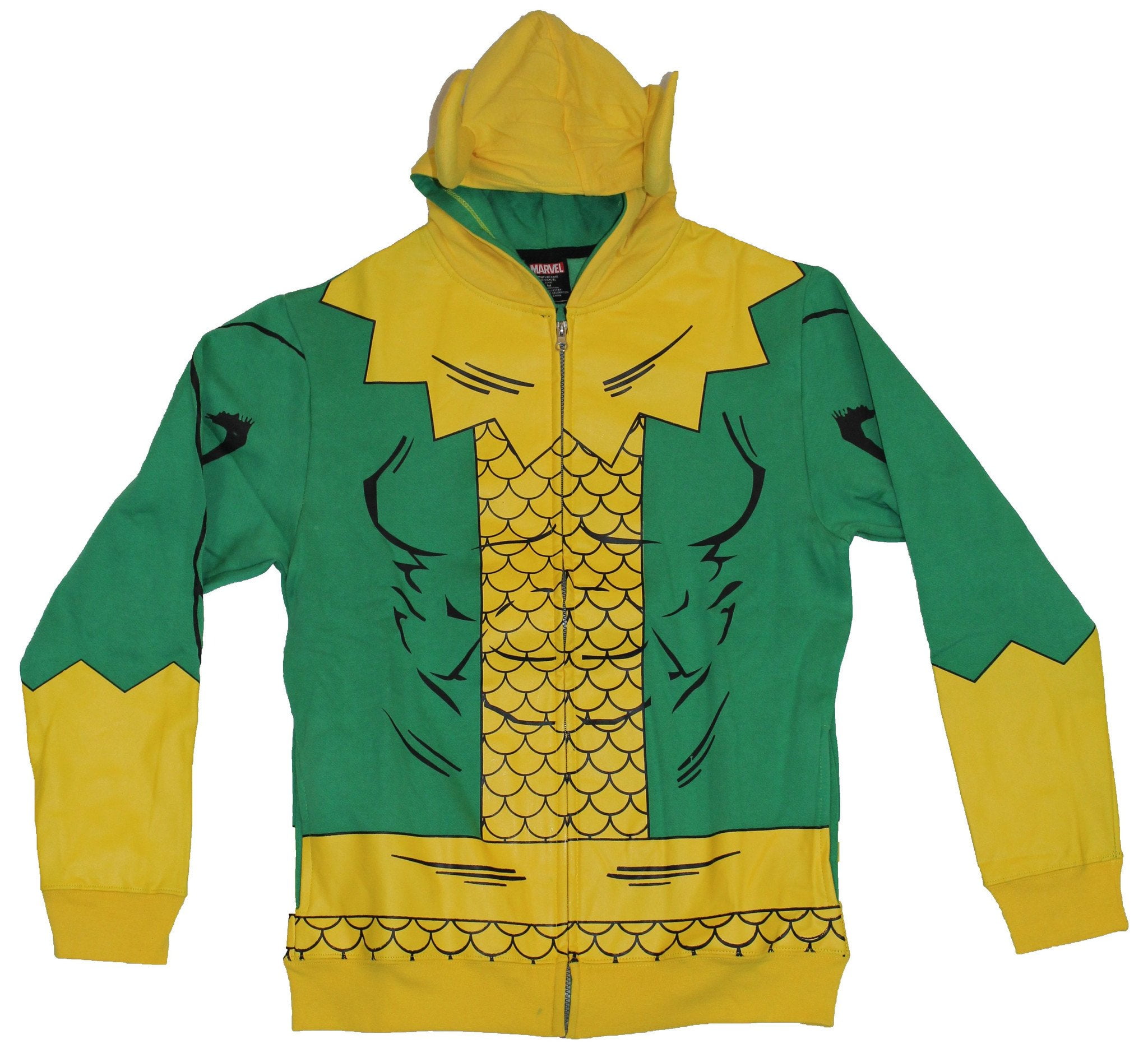 Thor Marvel Comics Loki Mens Hoodie Sweatshirt Simple Loki Costume W Horns X Large