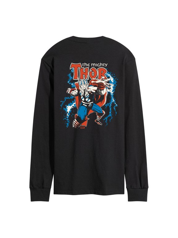 - Mighty Thor Men's Long Sleeve Graphic T-Shirt